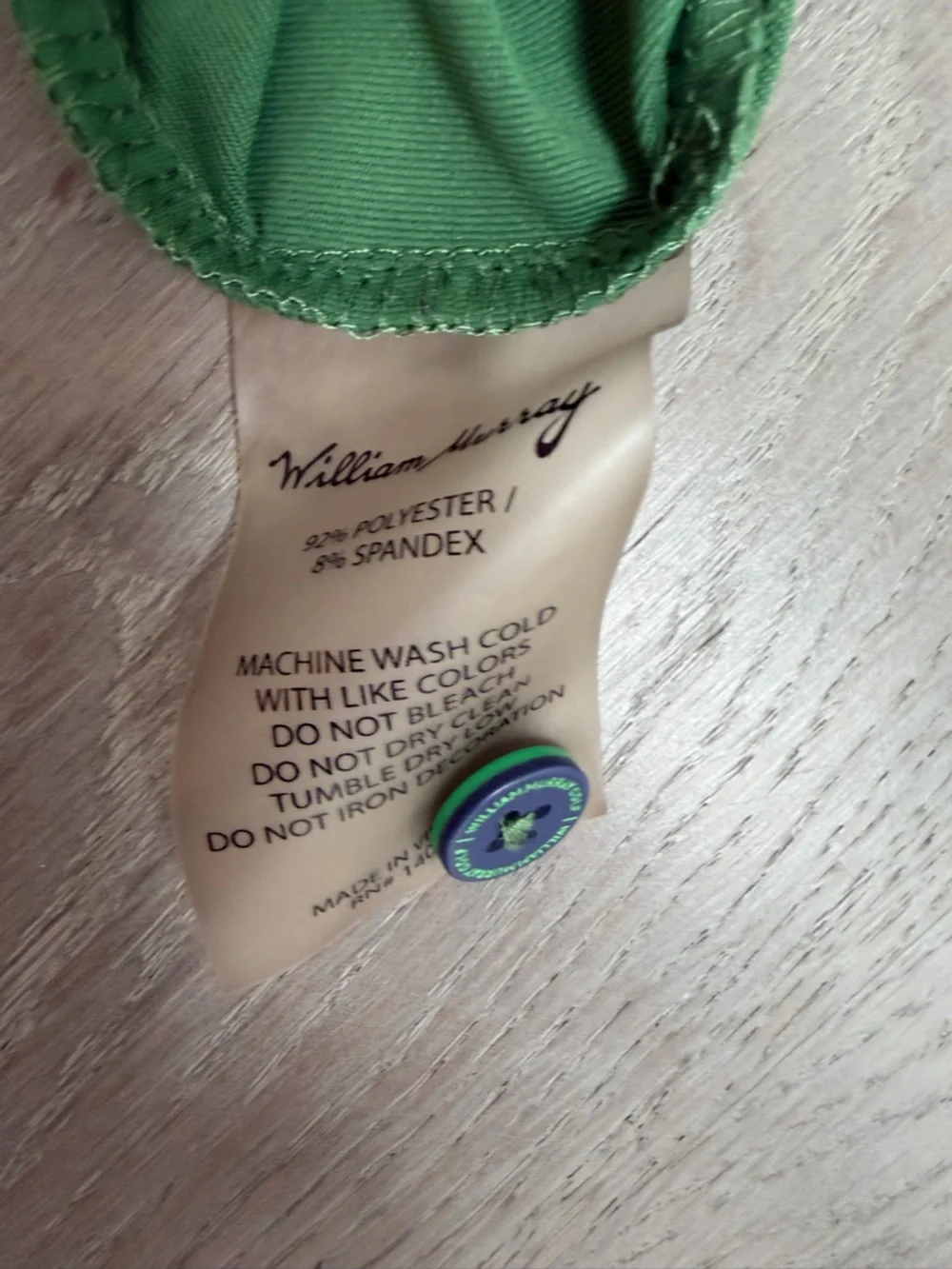 JUST A TRIM MEN'S POLO, William Murray Golf, EUC, XXL - Picture 11 of 13